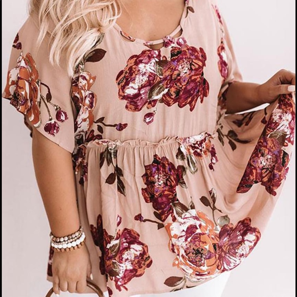 Cute dressy floral tunic